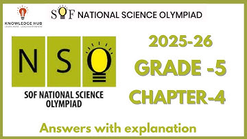 NSO-National Science Olympiad Class-5 Chapter 4 Natural Resources And Indian Heritage Olympiad 25-26