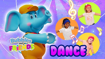 Warm-Up Dance for Kids | Move and Stretch with Bubbles and Friends