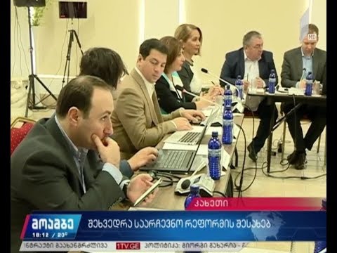 შეხვედრა საარჩევნო რეფორმის შესახებ