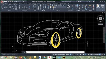How to design car in autocad in hindi