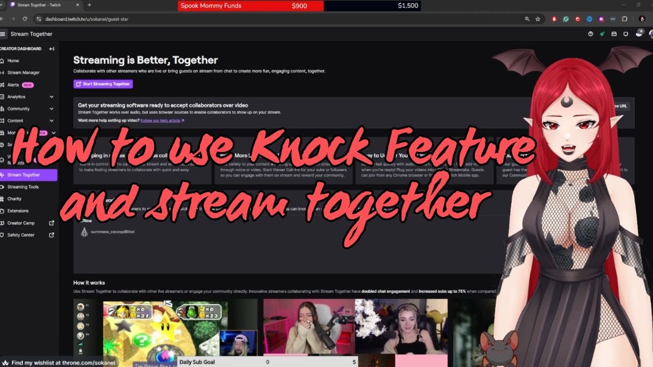 Twitch Stream Together "Knock" No Cam Tutorial - YouTube