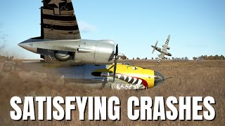 Satisfying Airplane Crashes, Crash Landings & OVER-G! V247 | IL-2 Sturmovik Flight Simulator Crashes