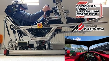 A hot lap of Albert Park in the RSS F1 2022 | Mantis Simulators | FS2 | 2 DOF motion sim