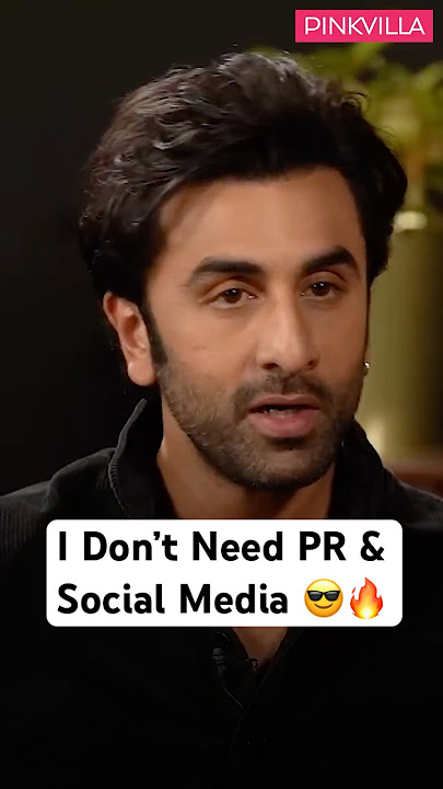 Ranbir Kapoor 😎Talks About Staying Away From PR & Social Media😳 #shorts #ranbirkapoor #socialmedia