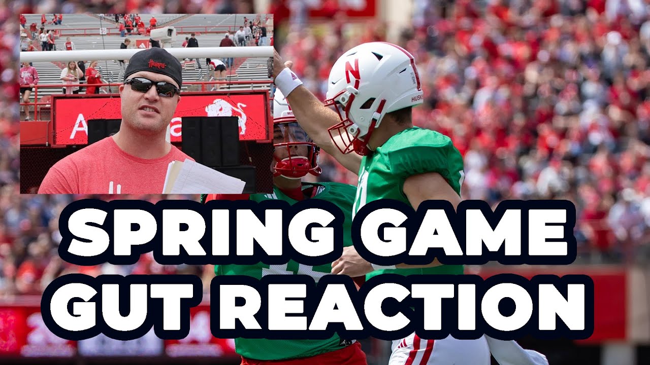 Adam Carriker breaks down all the action from Nebraska football's exciting Red-White Spring Game at Memorial Stadium. With over 60,000 fans in attendance, the game showcased impressive performances from both new and returning talents. Watch as Adam gives his gut reaction to the plays of the day, including Dylan Raiola's impressive debut and Heinrich Haarberg's sharp passing. From spectacular touchdown receptions by Jacory Barney Jr., Janiran Bonner, and Jaylen Lloyd to Dante Dowdell's powerful running, get the inside scoop on who stood out and what to expect from the Huskers this upcoming season. Don't miss out on special teams plays and more in this gut reaction game breakdown.