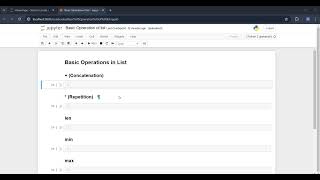 Basic Operations in Lists | length, Concatenation, Repetition, and More in Python