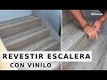 FORRAR ESCALERAS con VINILO //Cómo revestir la escalera PASO a PASO con Bricomania