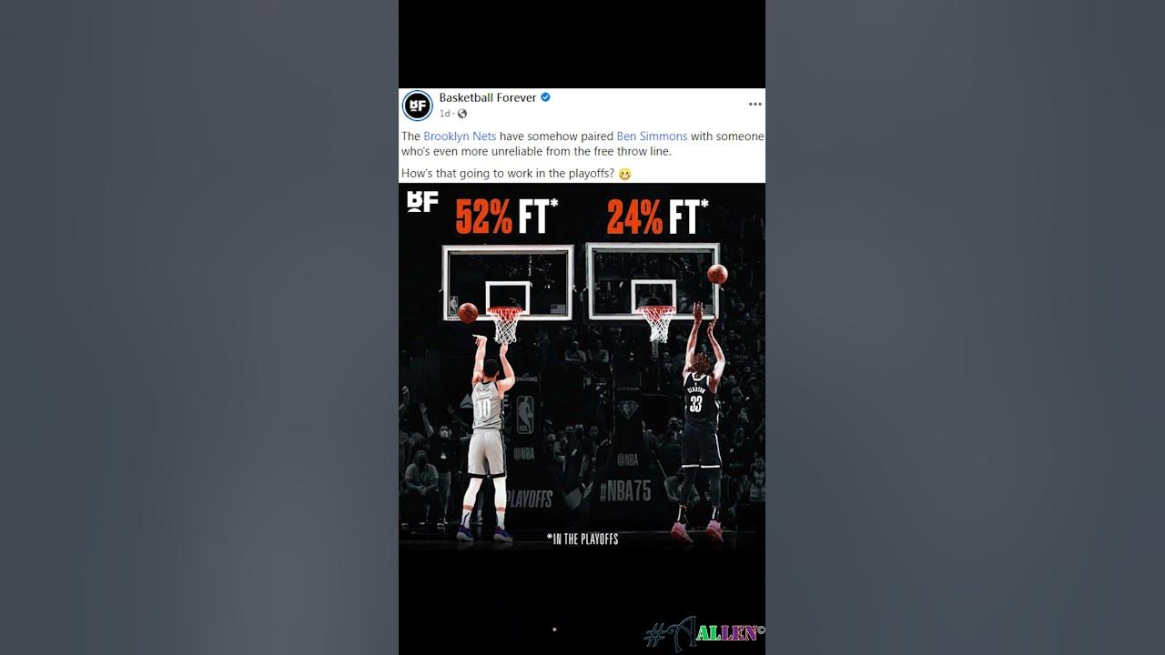 Ben Simmons Free Throw Percentage in Playoffs SHORTS by Allen