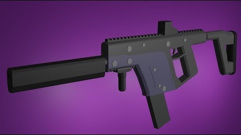 Kriss Vector Model (Remade) | Blender Timelapse