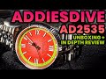 Addiesdive AD2535 Fruit Series Unboxing & Review - 2025 Best Value Watch Under $100 Candidate?