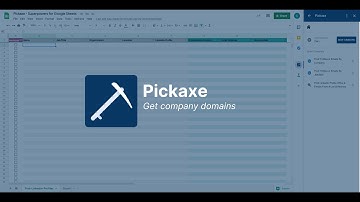 Pickaxe Template: Find company domains from a Google Sheet