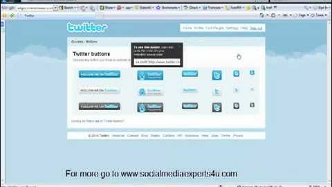 How to create a twitter button