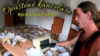 Opuštěné kanceláře továrny LIAZ | Feťáci nechali vzkaz na zdi!