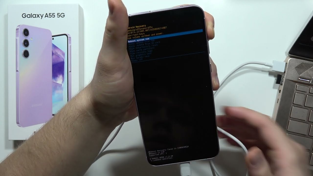 SAMSUNG Galaxy A55 5G: Open Recovery Mode
