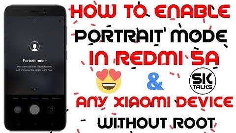 How To Enable Portrait Mode In Redmi 5a & Any Xiaomi Smartphone | Without Root | Sk Talks