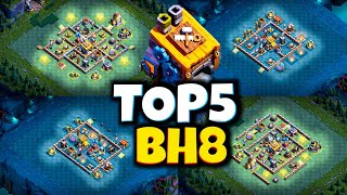 Top 5 Best Bh8 Bases 2025 New Builder Hall 8 Base Layouts Links Clash Of Clans
