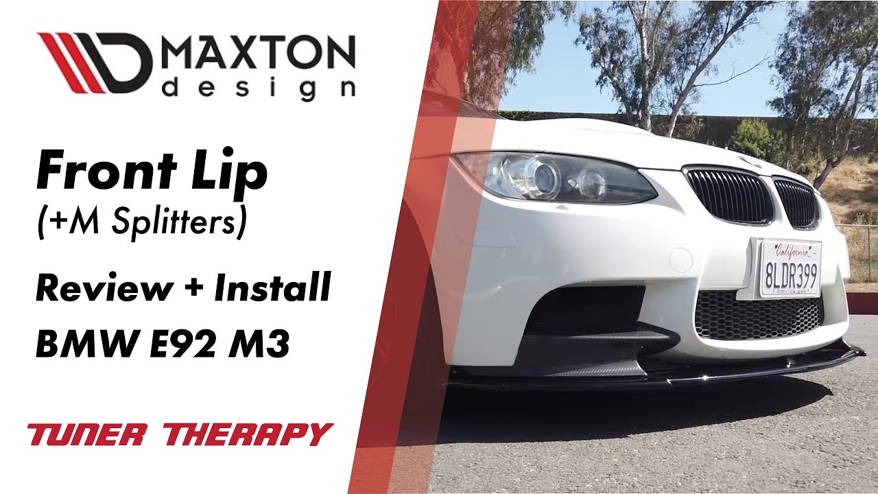BMW E92 M3 Maxton Design Lip Splitter (fits with M splitters) - Unbox  Review Install 