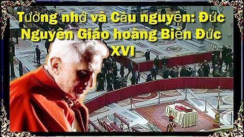 🔴🙏Tưởng nhớ và Cầu nguyện: Đức Nguyên Giáo hoàng Bê-nê-đíc-tô  XVI
