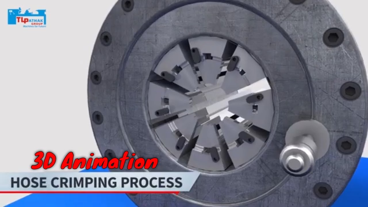 Hose Crimping 3D Animation: How to Crimp a Hose the RIGHT way – 3D animation by Prolific 3D Tech