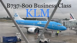 KLM Paris - Amsterdam Business class B737-800 KL1224