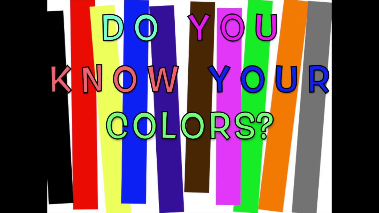 Colors Quiz-Kindergarten/Preschool requirements