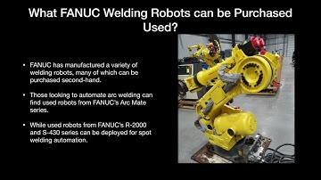 Used FANUC Welding Robots - Robots Done Right