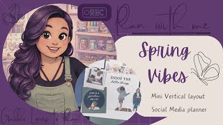Plan with me - Spring Vibes - RongRong and Happy planner mini vertical