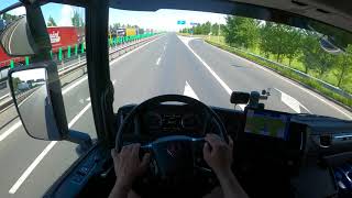 #POV Truck Driving Scania R500 4K - Romania Border