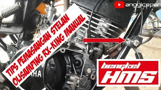 cara setel pompa oli samping RX-KING ||cara manual