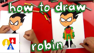 How To Draw Robin From Teen Titans Go!