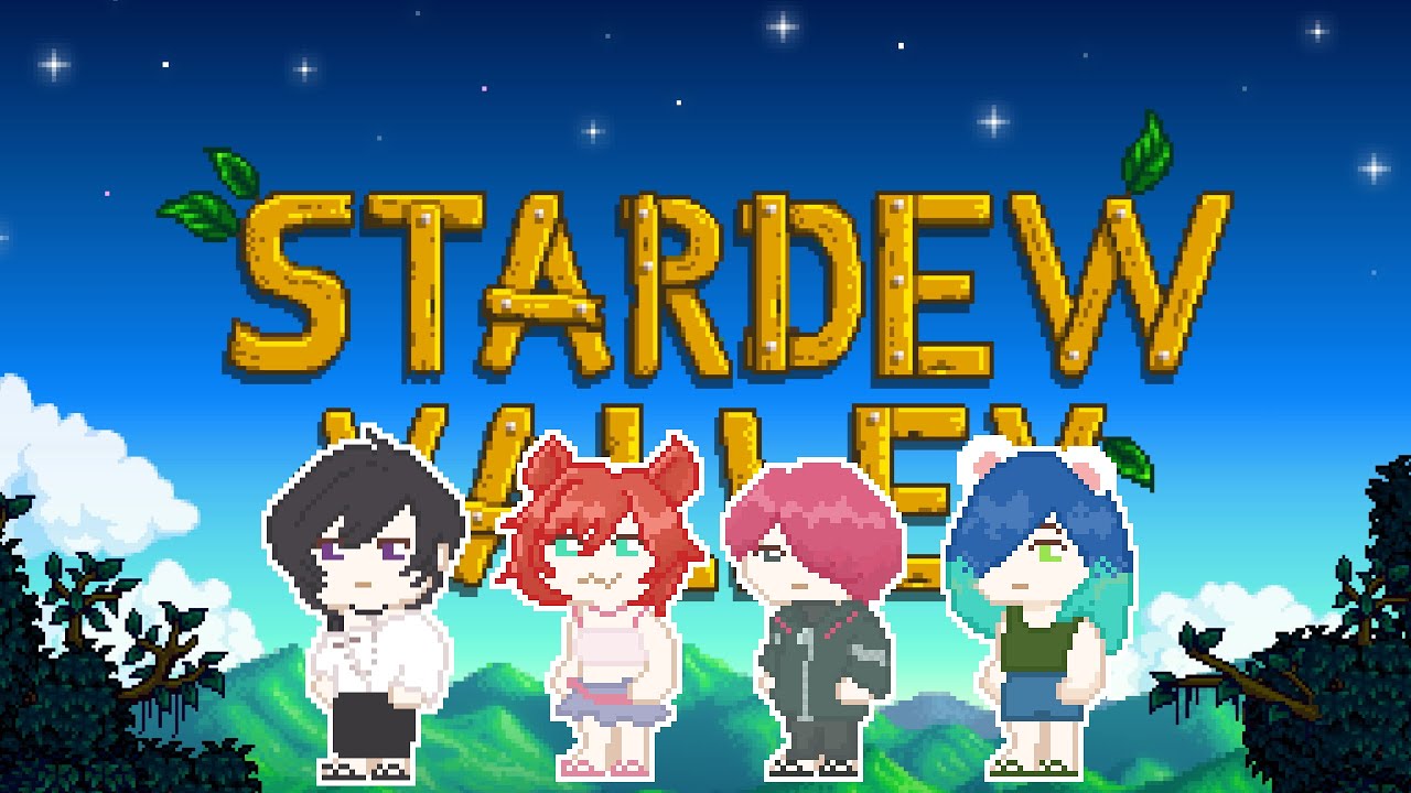 【星露谷物语聯動】養老四人組！【鬣崎米娜米】@ivvane  @Skelitto@misaeng_ | MYViki