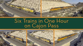 Six Trains in One Hour on Cajon Pass - November 2024
