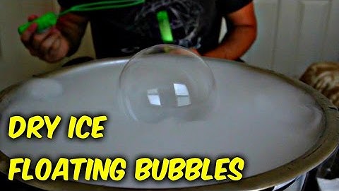 Dry Ice Floating Bubbles - Science Experiment