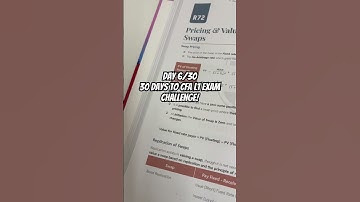 Day 6/30 CFA level 1 journey! Derivatives revision! #studymotivation #30daychallenge #cfalevel1