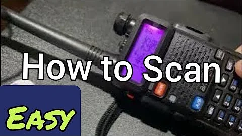 Baofeng GT-5R Pro - How to scan