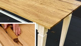 Dutchman Wood Repair, Make a Barn Wood Tabletop  Reclaimed White Oak