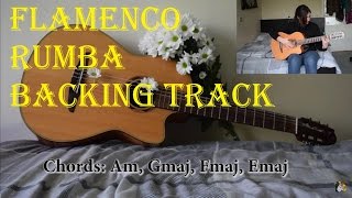 Rumba flamenco guitar backing track in Am - Backtrack 1 chords