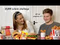 10,000 CALORIE CHALLENGE: BOYFRIEND VS GIRLFRIEND | JESS BELL