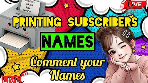 Artland Express live! PRINTING SUBSCRIBERS NAME ON PRINTER #shortsfeed #name #art #live #trending