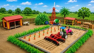 Top Most Creative DIY Mini Tractor Plough Machine | Ultra 3D Mini Farming Science Project