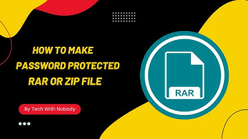 How to Make  Password Protected Zip and Rar file | Set Password  Zip and Rar file