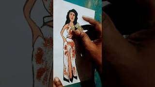 diy glitter paper doll in 10 minutes!! #shortsfeed #art #yt #diy #shorts #viral #shortsvideo
