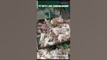 PET Bottle Label Removing Machine #SV_Technologies #Hynaar @SVTechnologiesIndia #labelremover