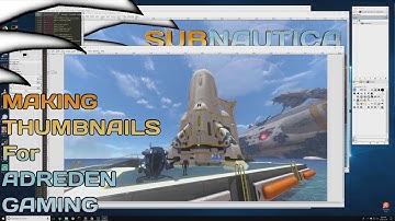 How I make Thumbnails for Adreden Gaming with GIMP | 4K