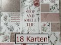 ACTION! 18 Karten ein 30x30 Block - Stop and smell the roses - Craft Sensations