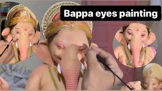 Ganpati bappa eyes painting full video #ganeshutsav #2023 #tejasparmar #bappa