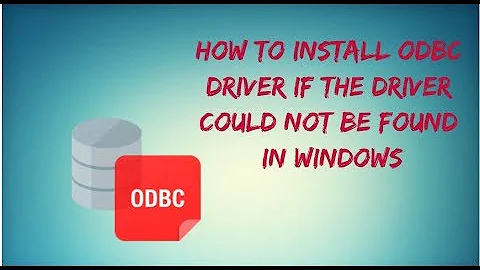 Microsoft Access Driver (*.mdb, *.accdb) ODBC Driver could not be found.