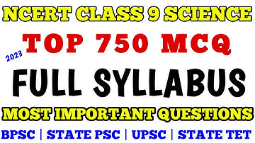 Best MCQ Class 9 Science NCERT Based Full Syllabus // BPSC Class 9 Science Full // General Science