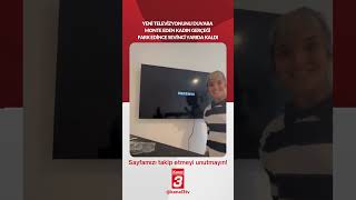 Yeni televizyonunu duvara monte eden kadın gerçeği fark edince sevinci yarıda kaldı!