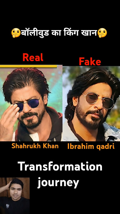 Shahrukh Khan & ibrahim qadri 💯✅ age transformation journey// #ibrahimqadri #shahrukh_khan #kingkhan